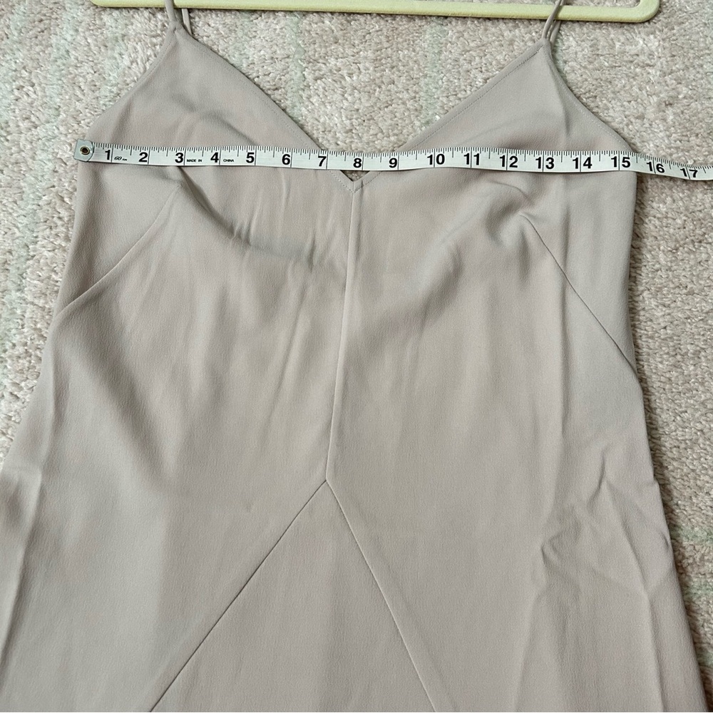 Thakoon Dusty Blush Nude Midi Slip Dress Size 4 Minimalist Clean Girl Neutral - Picture 5 of 14